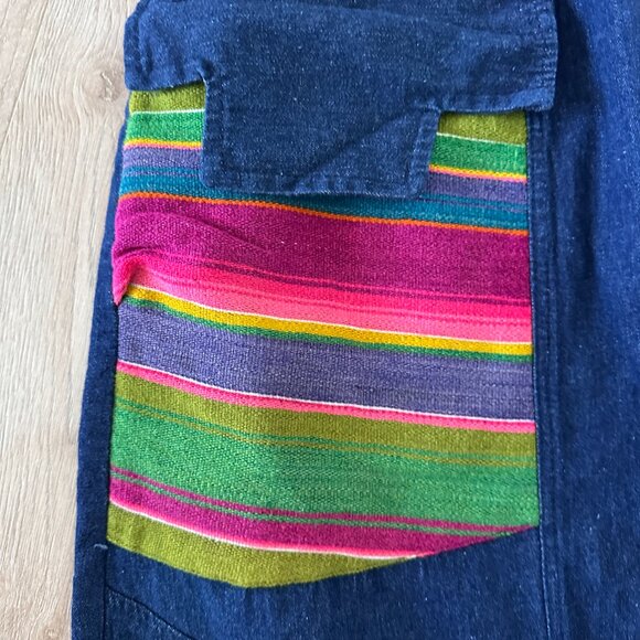 Drop Crotch Button Fly Jeans sz M-L - Picture 3 of 16